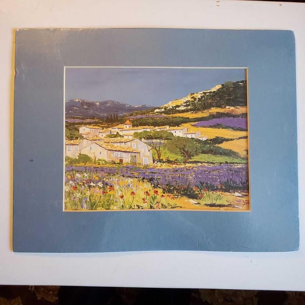 Matted Print By Ernest Audibert, Titled "Verdolier", France